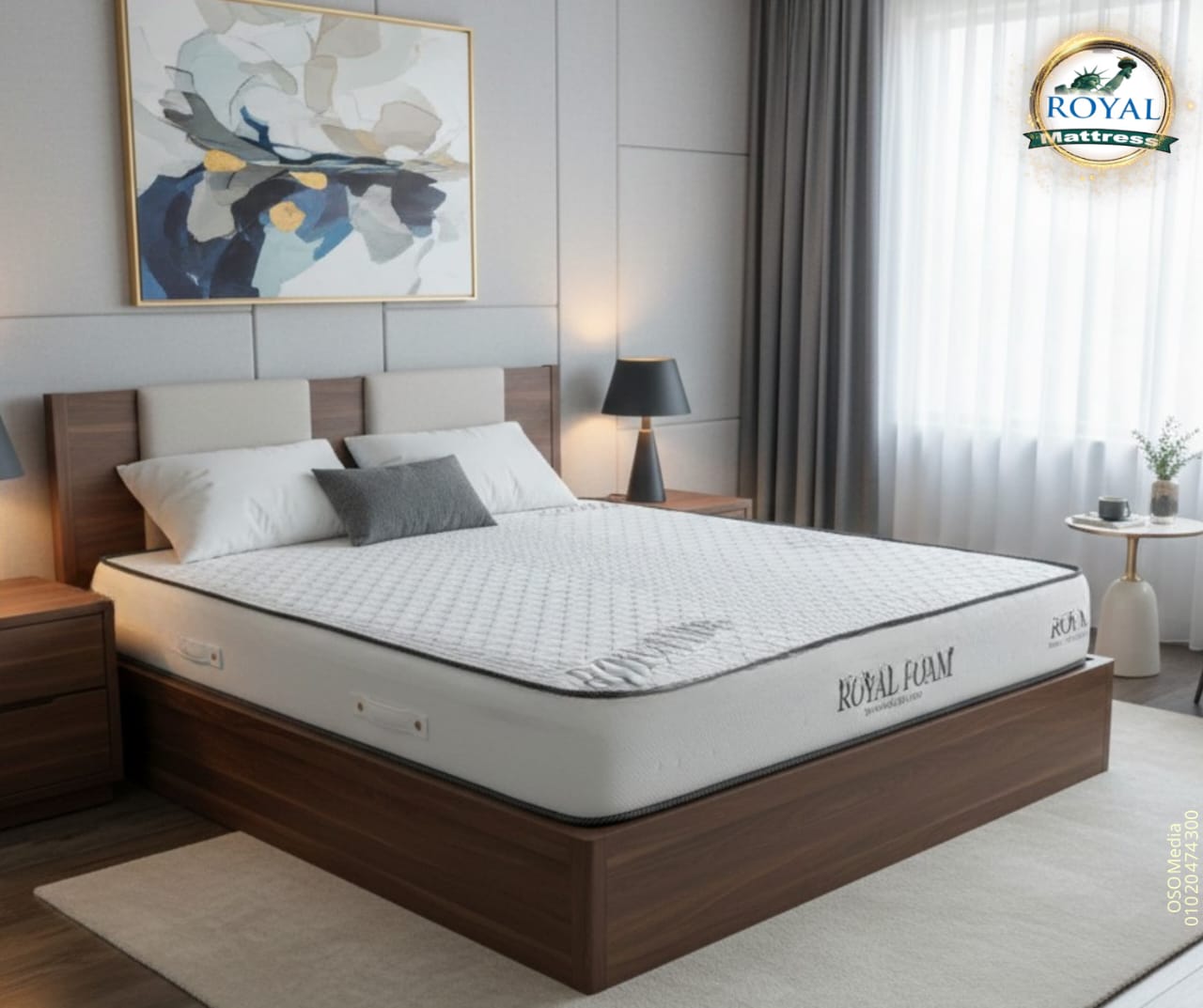 The Florida mattress, 25cm high, is the best mattress in the world of luxury sleep.